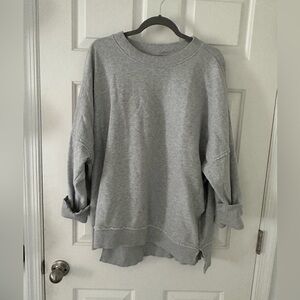 Aerie gray oversized crew neck